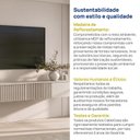 Ver mais imagens de Rack Suspenso Ripado para TV até 75 Polegadas Planejado 210cm Aruá CabeCasa MadeiraOriginals Off White
