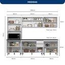 Ver imagem 3 de Cozinha Modulada 5 Peças com Aéreo de Vidro Reflecta e Paneleiro Duplo Evidence