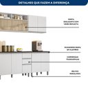 Ver imagem 6 de Cozinha Modulada 5 Peças com Aéreo de Vidro Reflecta e Paneleiro Duplo Evidence