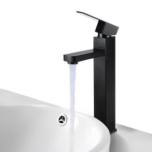 Torneira Gourmet Preta para Banheiro Lavabo Pia Lavatorio Slim com Função Misturador Monocomando