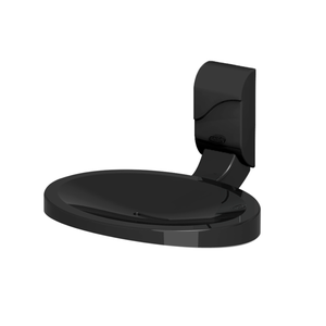 Saboneteira Porta Sabonete para Banheiro Linha Sofisticato Cor Preto Durín