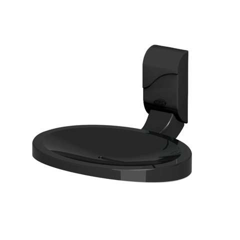 Saboneteira Porta Sabonete para Banheiro Linha Sofisticato Cor Preto Durín