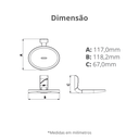 Ver imagem 3 de Saboneteira Porta Sabonete para Banheiro Linha Sofisticato Cor Preto Durín