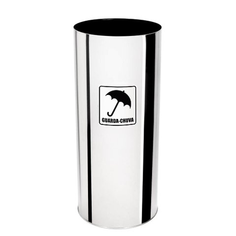 Porta Guarda Chuva Aço Inox 24x50 25 Litros Ecobin