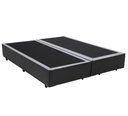 Ver imagem 1 de Base Box Casal Bipartido HomeQueen Corino Cinza 40x138x188