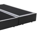 Ver imagem 2 de Base Box Casal Bipartido HomeQueen Corino Cinza 40x138x188