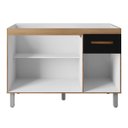 Ver imagem 2 de Balcão Lírio 3 Portas 1 Gaveta Cozinha Mb1 120cm
