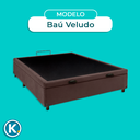 Ver imagem 5 de Cama Box Bau Casal Blindado Nature Marrom 138x188