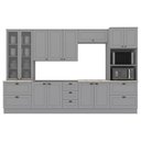 Ver imagem 1 de Cozinha Modulada 7 Pecas 343 Cm Ce172 Americana Henn Cinza Calcare