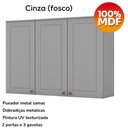 Ver imagem 5 de Cozinha Modulada 7 Pecas 343 Cm Ce172 Americana Henn Cinza Calcare