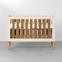 Ver mais imagens de Kit Quarto Infantil Elfe Areia Fosco e Savana - Cômoda 4 Gavetas + Guarda-Roupa + Berço Noah com Pés