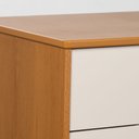 Ver imagem 2 de Kit Quarto Infantil Elfe Areia Fosco e Savana - Cômoda 4 Gavetas + Guarda-Roupa + Berço Noah com Pés
