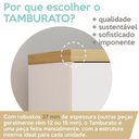 Ver imagem 7 de Gaveteiro Multiuso Tampo Tamburato 40cm Olmo Branco Tok Arty Olmo Branco