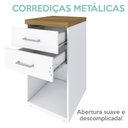 Ver imagem 4 de Gaveteiro Multiuso Tampo Tamburato 40cm Olmo Branco Tok Arty Olmo Branco