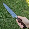 Faca de Aço Damasco Padrão Mosaico 120 Camadas 8" Gaúcha Para Churrasco - 4