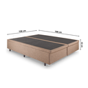 Ver imagem 2 de Cama Box Baú Queen 158x198x42 Cm Linho com Pistão a Gás