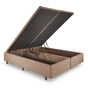 Ver imagem 3 de Cama Box Baú Queen 158x198x42 Cm Linho com Pistão a Gás