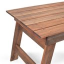 Ver imagem 5 de Conjunto 8 Lugares 1 Mesa e 2 Bancos de Madeira Maciça Área Externa Jardim