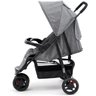 Kit Carrinho Bebê 3 Rodas Reclinável e Berço Até 15kg Delta Trio PRO + Bebê Conforto + Base - Cinza - 7
