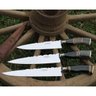 Faca Forjada Integral Artesanal Mosqueada Aço Inox Alemão 420c Churrasco - 10