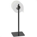Ver imagem 3 de Porta Papel Higiênico de Chão Preto Suporte para Papel Nice