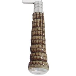 Faca Cutelaria 12" Rabo de Tatu Churrasco Bainha de Couro Inox - 7