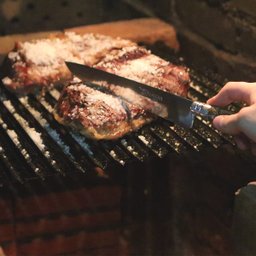 Faca Cutelaria 12" Rabo de Tatu Churrasco Bainha de Couro Inox - 8