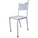 Ver imagem 2 de Kit 2 Cadeira para Cozinha Mc Jantar Tubular Almofadada Medcombo Branco Estrutura Branca com Assento