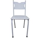 Ver imagem 5 de Kit 2 Cadeira para Cozinha Mc Jantar Tubular Almofadada Medcombo Branco Estrutura Branca com Assento