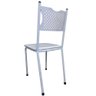 Kit 2 Cadeira para Cozinha Mc Jantar Tubular Almofadada Medcombo Branco Estrutura Branca com Assento - 6