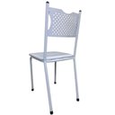 Ver imagem 6 de Kit 2 Cadeira para Cozinha Mc Jantar Tubular Almofadada Medcombo Branco Estrutura Branca com Assento