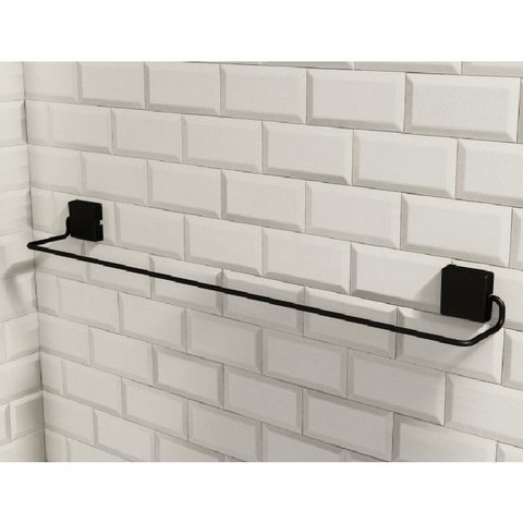 Porta Toalha de Banho - Linha Premium Decotec Preto