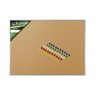 Quadro Cortiça Standard 120x90 cm Moldura Alumínio Popular R-5706 com Alfinetes - 1