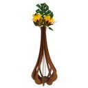 Ver imagem 1 de Vaso de Chão Decorativo Grande Mdf Ibiza:marrom/60x30cm