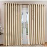 Cortina Dubai Blackout 2,00x1,70m Re9casa para Sala ou Quarto - Cor Palha - 1