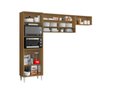 Ver imagem 3 de Cozinha Compacta Atenas 6 Portas Atacama Off White - Aramóveis