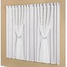Cortina Jasmini com Renda e Voal 3,00x2,00m Re9casa para Sala ou Quarto - Cor Branco - 1
