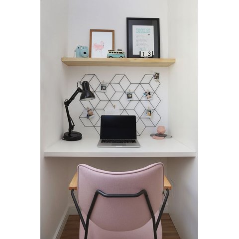 Bancada Suspensa com suporte invisível 100% MDF - 90X40X3cm