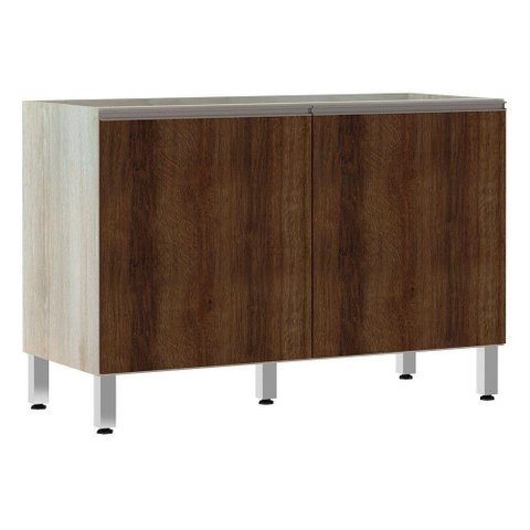 Balcão De Pia Sem Tamp 120cm Luci Legno Crema Com