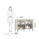 Ver imagem 3 de Balcão De Pia Sem Tamp 120cm Luci Legno Crema Com