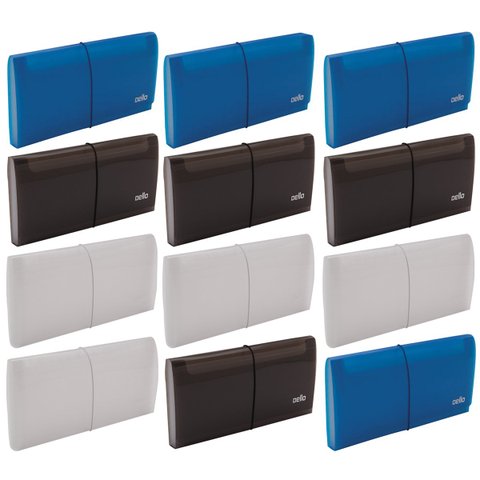 Kit 12 Pastas Sanfonadas Porta Cheques Recibos 12 Divisórias e Elástico Dello Cores Sortidas