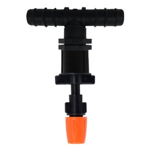 Kit 10 Nebulizador Ajustavél Tê Tubo Pe 16mm Irrigação Horta