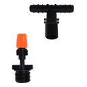 Ver imagem 3 de Kit 10 Nebulizador Ajustavél Tê Tubo Pe 16mm Irrigação Horta