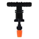 Ver imagem 2 de Kit 10 Nebulizador Ajustavél Tê Tubo Pe 16mm Irrigação Horta