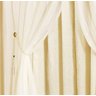 Cortina Rubi Tecido Duplo 4,00x2,70m Re9casa para Sala ou Quarto - Cor Palha - 2