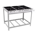 Ver imagem 1 de Fogão Industrial Comercial Gás Extra Inox 30x30 6 Bocas 3 Duplas Ei6d3e e - Venâncio