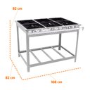 Ver imagem 2 de Fogão Industrial Comercial Gás Extra Inox 30x30 6 Bocas 3 Duplas Ei6d3e e - Venâncio
