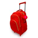 Ver imagem 2 de Mochila Juvenil Escolar Rodinhas Com Lancheira E Estojo