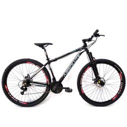 Bicicleta Aro 29 Absolute 21 Vel. Câmbios Shimano Mecânico Susp Sem Trava - PRETA E AMARELO - 19 - 2