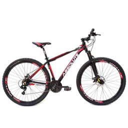 Bicicleta Aro 29 Absolute 21 Vel. Câmbios Shimano Mecânico Susp Sem Trava - PRETA E AMARELO - 19 - 1